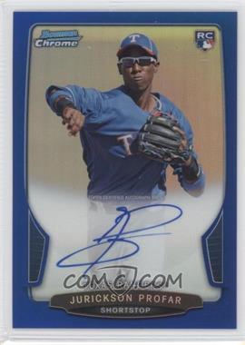 2013 Bowman - Chrome Rookie Autographs - Blue Refractor #RA-JP - Jurickson Profar /99