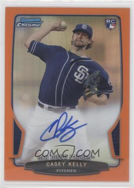 2013 Bowman - Chrome Rookie Autographs - Orange Refractor #ACR-CK - Casey Kelly /25