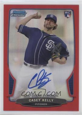 2013 Bowman - Chrome Rookie Autographs - Red Refractor #ACR-CK - Casey Kelly /5