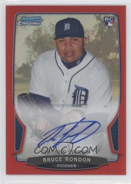 2013 Bowman - Chrome Rookie Autographs - Red Refractor #RA-BR - Bruce Rondon /5