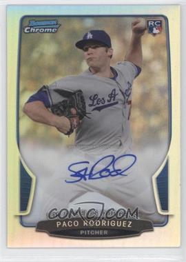 2013 Bowman - Chrome Rookie Autographs - Refractor #ACR-PR - Paco Rodriguez /500