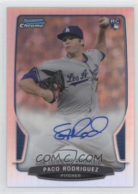 2013 Bowman - Chrome Rookie Autographs - Refractor #ACR-PR - Paco Rodriguez /500