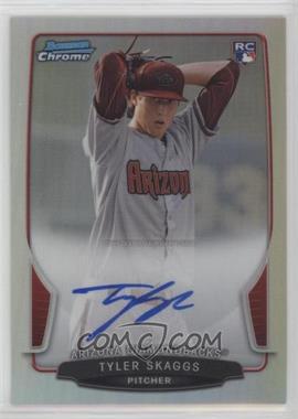 2013 Bowman - Chrome Rookie Autographs - Refractor #ACR-TS - Tyler Skaggs /500