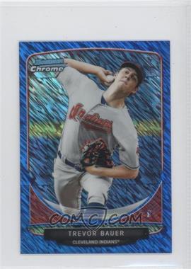 2013 Bowman - Cream of the Crop Chrome Mini Refractor - Blue Wave #CC-CI1 - Trevor Bauer /250