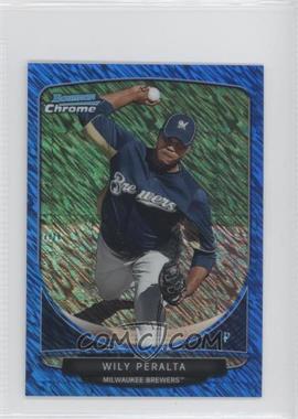 2013 Bowman - Cream of the Crop Chrome Mini Refractor - Blue Wave #CC-MB1 - Wily Peralta /250
