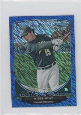 2013 Bowman - Cream of the Crop Chrome Mini Refractor - Blue Wave #CC-OA3 - Miles Head /250