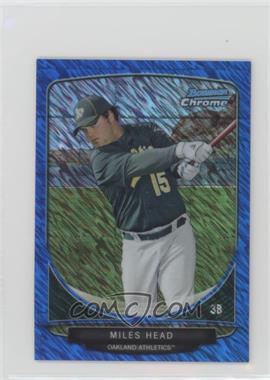 2013 Bowman - Cream of the Crop Chrome Mini Refractor - Blue Wave #CC-OA3 - Miles Head /250