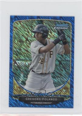 2013 Bowman - Cream of the Crop Chrome Mini Refractor - Blue Wave #CC-PPI3 - Gregory Polanco /250