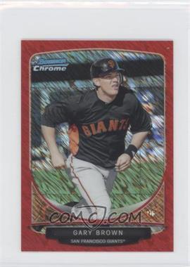 2013 Bowman - Cream of the Crop Chrome Mini Refractor - Red Wave #CC-SFG2 - Gary Brown /5