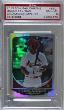 2013 Bowman - Cream of the Crop Chrome Mini Refractor #CC-STL1 - Oscar Taveras [PSA 8 NM‑MT]