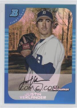 2013 Bowman - Multi-Product Insert Blue Sapphire 1st Bowman Card Reprints #174 - Justin Verlander