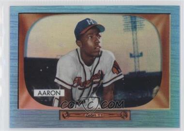 2013 Bowman - Multi-Product Insert Blue Sapphire 1st Bowman Card Reprints #179 - Hank Aaron