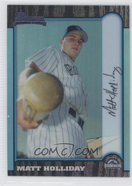 2013 Bowman - Multi-Product Insert Blue Sapphire 1st Bowman Card Reprints #400 - Matt Holliday