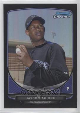 2013 Bowman - Prospects Chrome - Black Refractor #BCP102 - Jayson Aquino /99