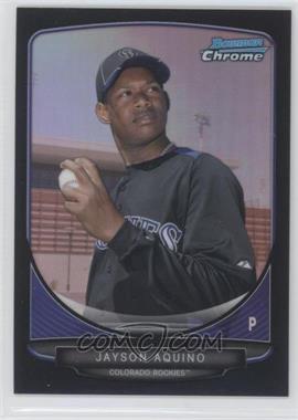 2013 Bowman - Prospects Chrome - Black Refractor #BCP102 - Jayson Aquino /99