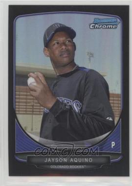 2013 Bowman - Prospects Chrome - Black Refractor #BCP102 - Jayson Aquino /99