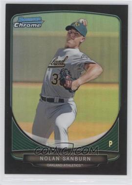 2013 Bowman - Prospects Chrome - Black Refractor #BCP48 - Nolan Sanburn /99