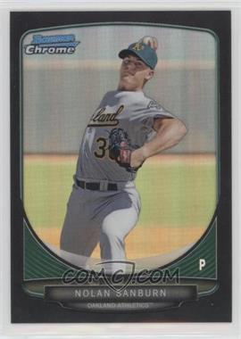 2013 Bowman - Prospects Chrome - Black Refractor #BCP48 - Nolan Sanburn /99