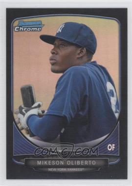 2013 Bowman - Prospects Chrome - Black Refractor #BCP94 - Mikeson Oliberto /99