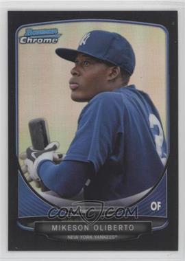 2013 Bowman - Prospects Chrome - Black Refractor #BCP94 - Mikeson Oliberto /99