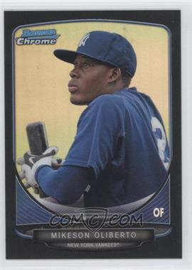 2013 Bowman - Prospects Chrome - Black Refractor #BCP94 - Mikeson Oliberto /99