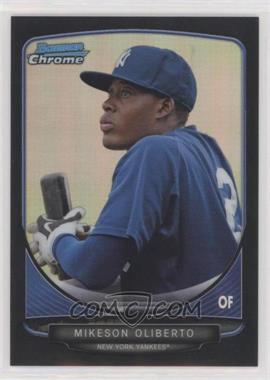 2013 Bowman - Prospects Chrome - Black Refractor #BCP94 - Mikeson Oliberto /99