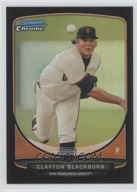 2013 Bowman - Prospects Chrome - Black Refractor #BCP98 - Clayton Blackburn /99