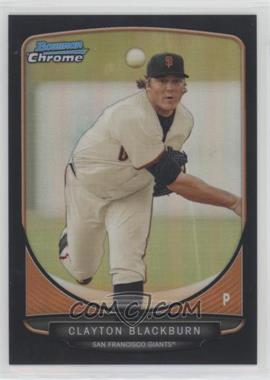 2013 Bowman - Prospects Chrome - Black Refractor #BCP98 - Clayton Blackburn /99