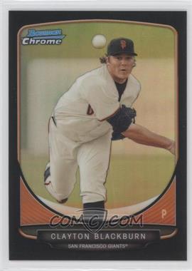 2013 Bowman - Prospects Chrome - Black Refractor #BCP98 - Clayton Blackburn /99