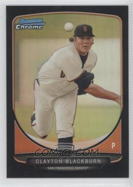 2013 Bowman - Prospects Chrome - Black Refractor #BCP98 - Clayton Blackburn /99