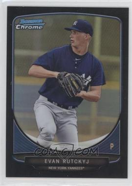 2013 Bowman - Prospects Chrome - Black Refractor #BCP99 - Evan Rutckyj /99