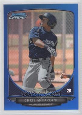 2013 Bowman - Prospects Chrome - Blue Refractor #BCP54 - Chris McFarland /250