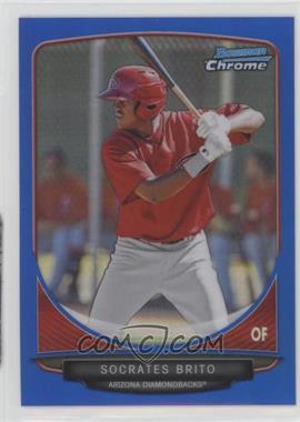 2013 Bowman - Prospects Chrome - Blue Refractor #BCP62 - Socrates Brito /250