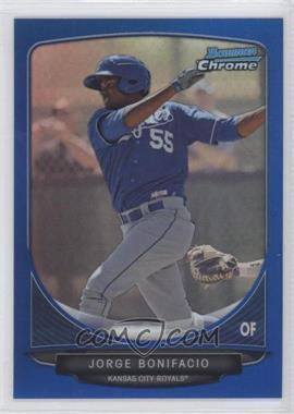 2013 Bowman - Prospects Chrome - Blue Refractor #BCP77 - Jorge Bonifacio /250