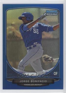 2013 Bowman - Prospects Chrome - Blue Refractor #BCP77 - Jorge Bonifacio /250