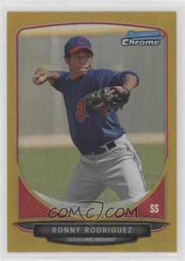 2013 Bowman - Prospects Chrome - Gold Refractor #BCP101 - Ronny Rodriguez /50