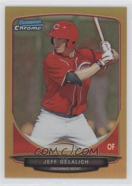 2013 Bowman - Prospects Chrome - Gold Refractor #BCP15 - Jeff Gelalich /50