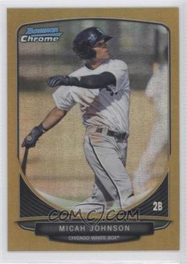 2013 Bowman - Prospects Chrome - Gold Refractor #BCP44 - Micah Johnson /50