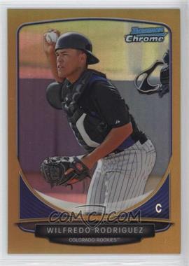 2013 Bowman - Prospects Chrome - Gold Refractor #BCP58 - Wilfredo Rodriguez /50