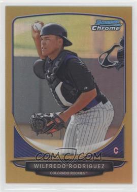 2013 Bowman - Prospects Chrome - Gold Refractor #BCP58 - Wilfredo Rodriguez /50