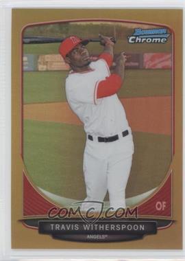 2013 Bowman - Prospects Chrome - Gold Refractor #BCP66 - Travis Witherspoon /50