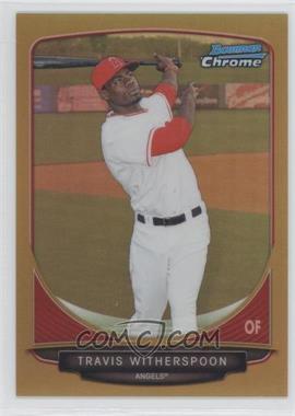 2013 Bowman - Prospects Chrome - Gold Refractor #BCP66 - Travis Witherspoon /50