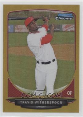 2013 Bowman - Prospects Chrome - Gold Refractor #BCP66 - Travis Witherspoon /50