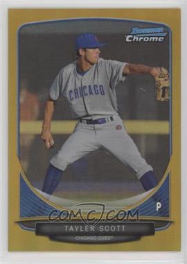 2013 Bowman - Prospects Chrome - Gold Refractor #BCP8 - Tayler Scott /50