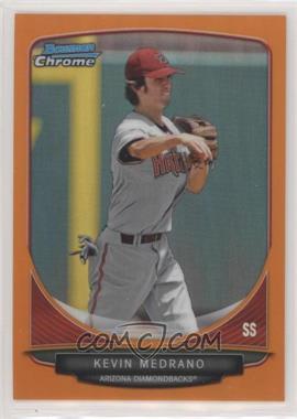 2013 Bowman - Prospects Chrome - Orange Refractor #BCP108 - Kevin Medrano /25 [EX to NM]