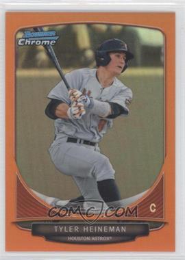 2013 Bowman - Prospects Chrome - Orange Refractor #BCP56 - Tyler Heineman /25