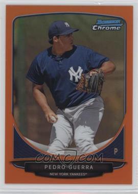 2013 Bowman - Prospects Chrome - Orange Refractor #BCP73 - Pedro Guerra /25