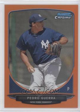 2013 Bowman - Prospects Chrome - Orange Refractor #BCP73 - Pedro Guerra /25