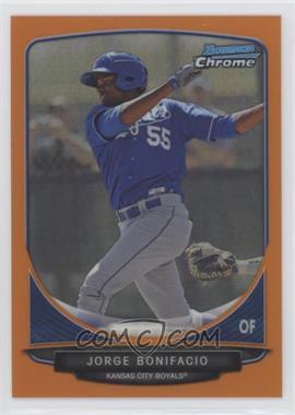 2013 Bowman - Prospects Chrome - Orange Refractor #BCP77 - Jorge Bonifacio /25