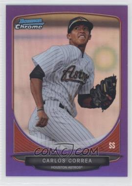 2013 Bowman - Prospects Chrome - Purple Refractor #BCP100 - Carlos Correa /199